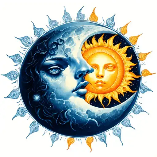 Sun And Moon Intertwined