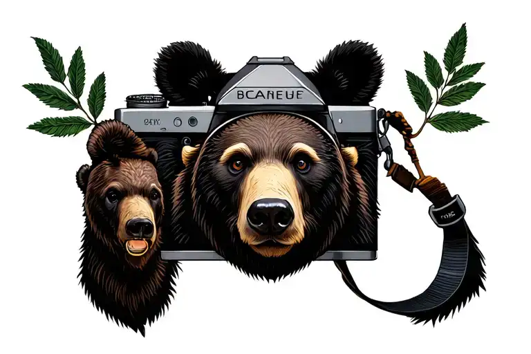 Camera Idea With Bear Surrounded
