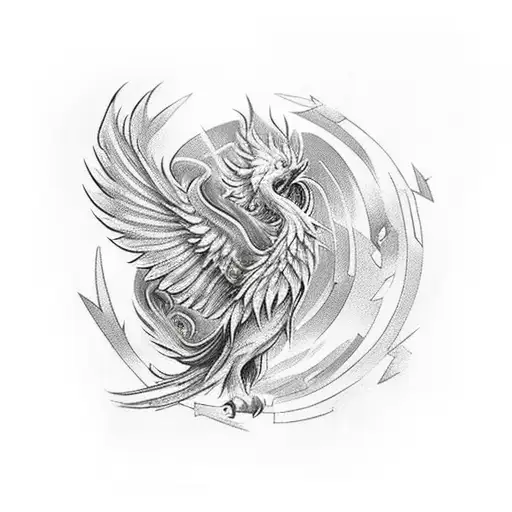 Shoulder To Shoulder Red Phoenix Manly Dark Detailed