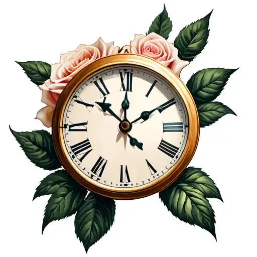 Clock And Rose