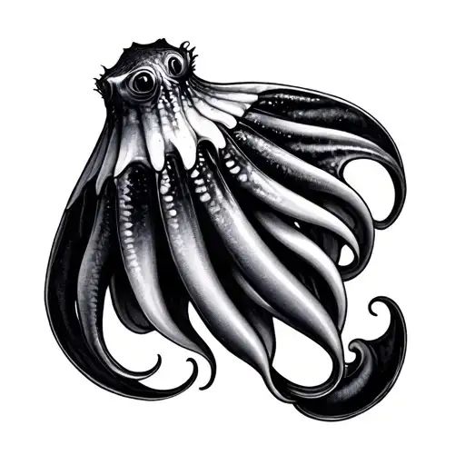 Cuttle Fish Gemini Sign Intertwined