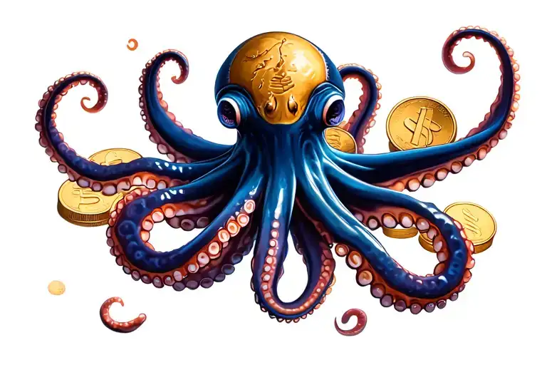 Octopus And Coins