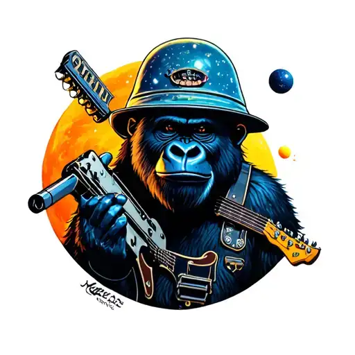 Space Surrounded Gorillaz Band