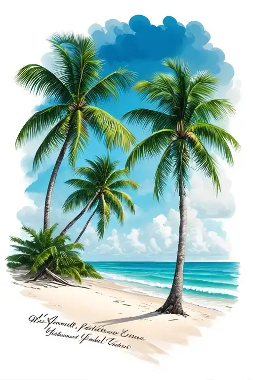 Palm Trees And Sandy Beaches