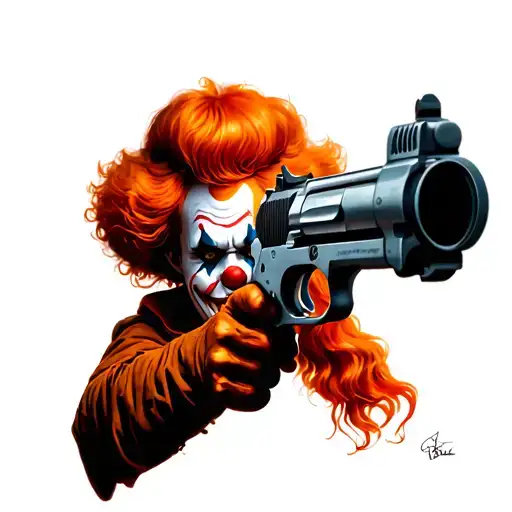 Clown With Gun