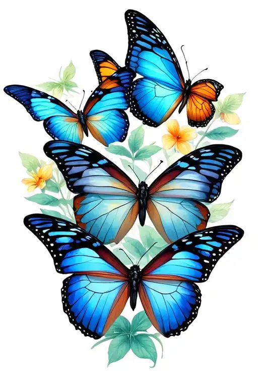 Sleep Token Emergence Inspired Tattoo Design Inspired Butterflies