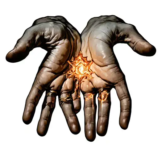 Hands Of God With Hints Of Addiction And Substance Use Problems And Healing Tattoo idea