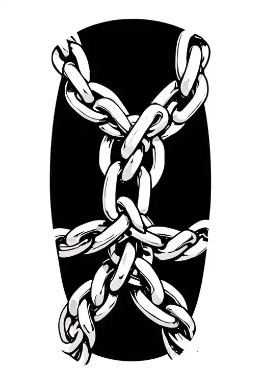 A Chain Necklace Going Around My Arm