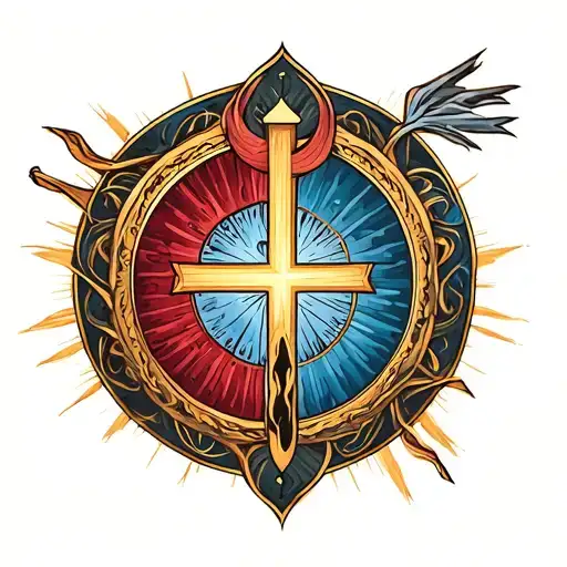 Religious Symbols Merging