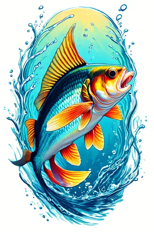 Fresh Water Fish Swimming