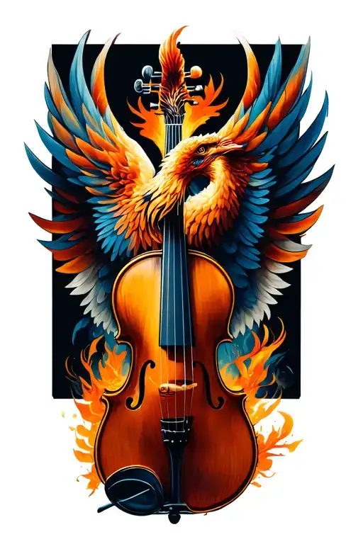 Pheonix With The Body Of A Violin