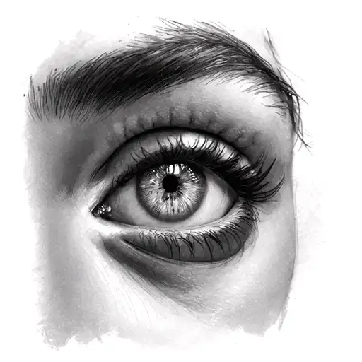 Sketch Of Caroline From The Movie Caroline With One Button Eye