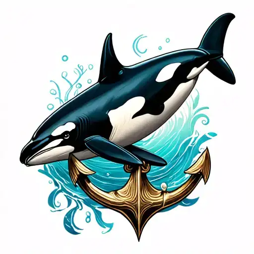 Orca And An Anchor