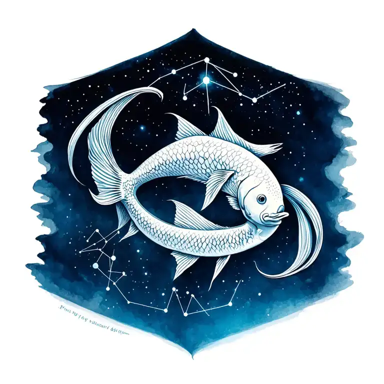 Pisces And Aquarius Constellation