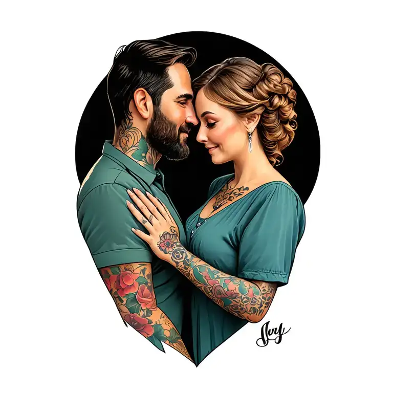 Parents Loving Mom And Defender Dad