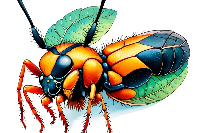 Insect Mixed With Human Parts