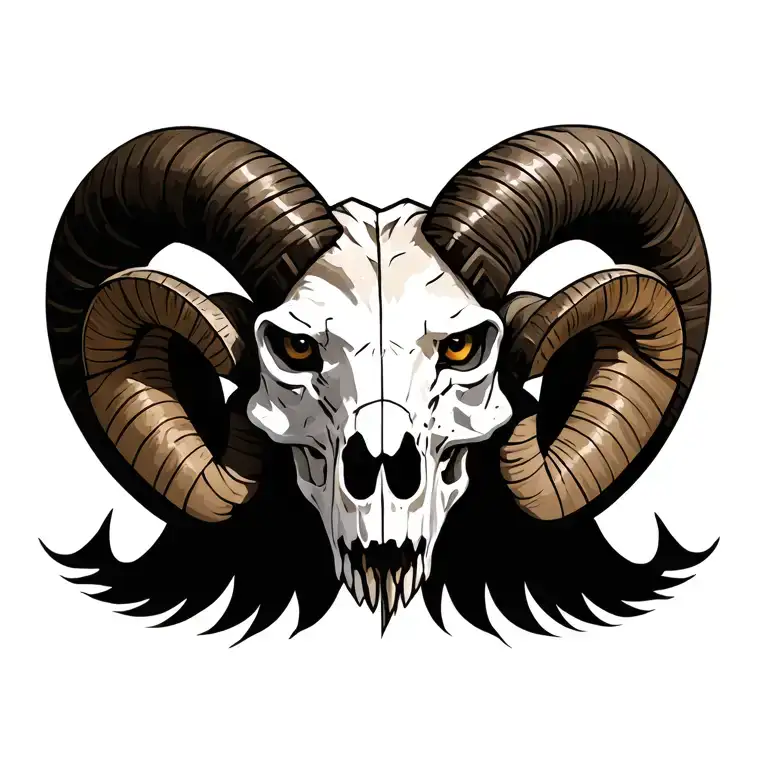 Ram Lion Skull Nordic