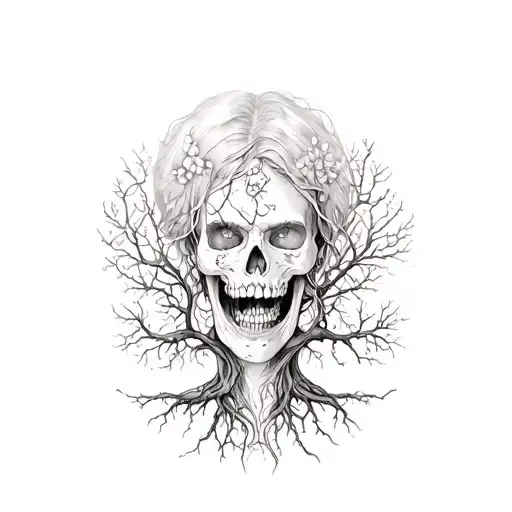 Tree Of Death On Throat Female