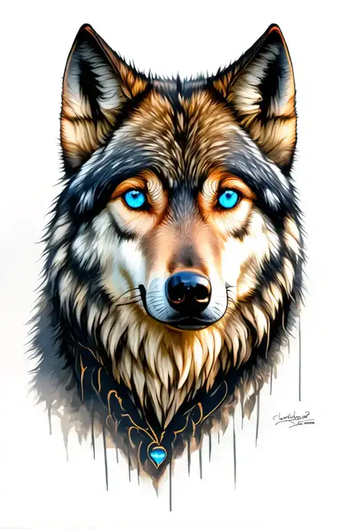 Wolf Blue Eyes