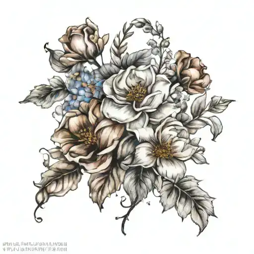 Dainty Bouquet Of October And September Birth Flower