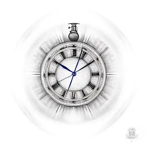 Clock Whit A Brujula