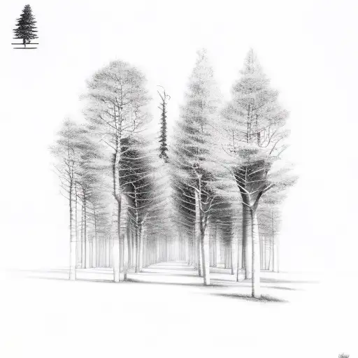 Trees In A Forest With The Roots Digging Deeply And Visably Into The Dirt