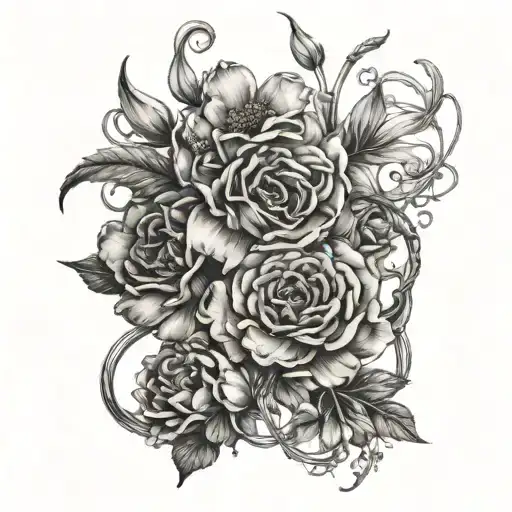 Birth Flowers Intertwined