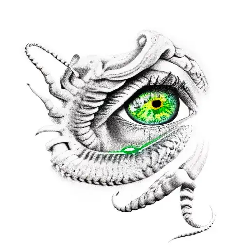 Scorpio Coming Out Of An Green Eye