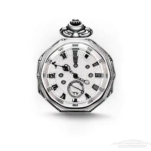 Broken Pocket Watch With Ares