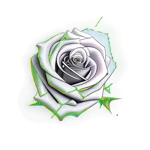 Prometheus With Broken Glass And Roses