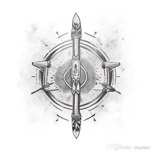 Native Shooting Bow And Arrow