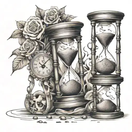 Hourglass That Represent That All The Things Are Temporary Both The Good And The Bad Things