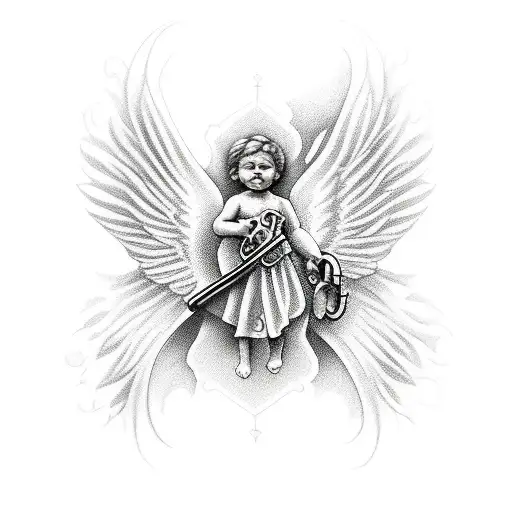 Cherub With Revolver