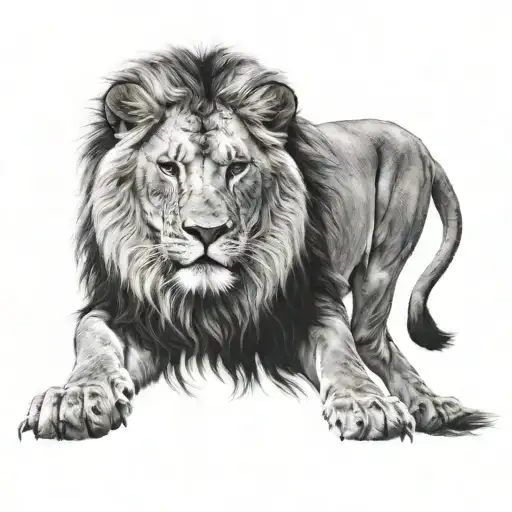 Front On Lion