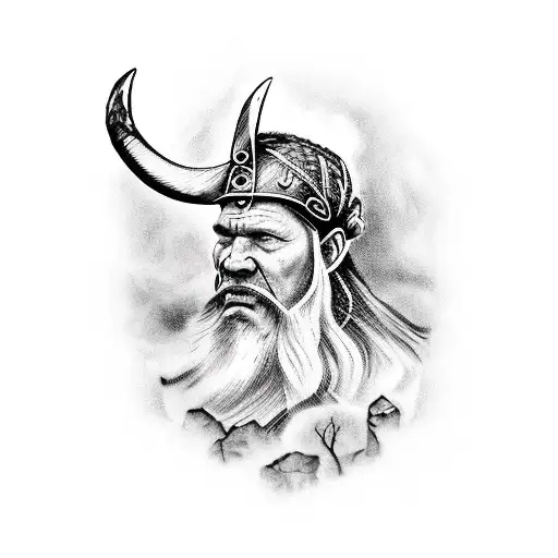 Viking With Forest