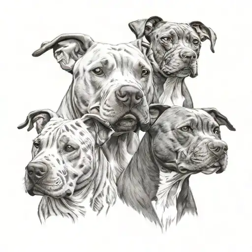 Pitbull And American Staffordshire Terrier