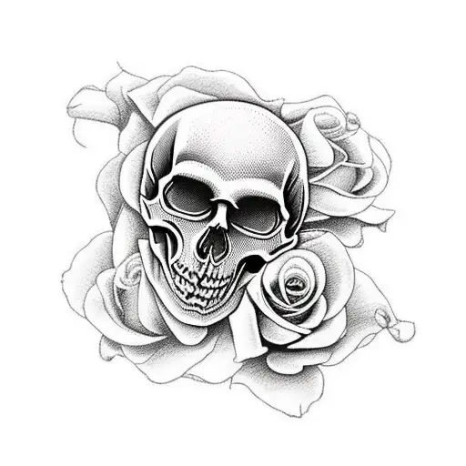 Skull And Roses