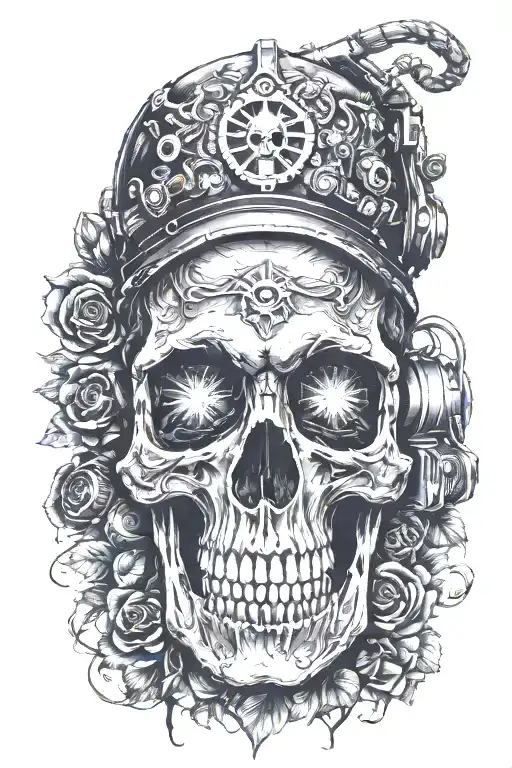 Skull With Night Vision