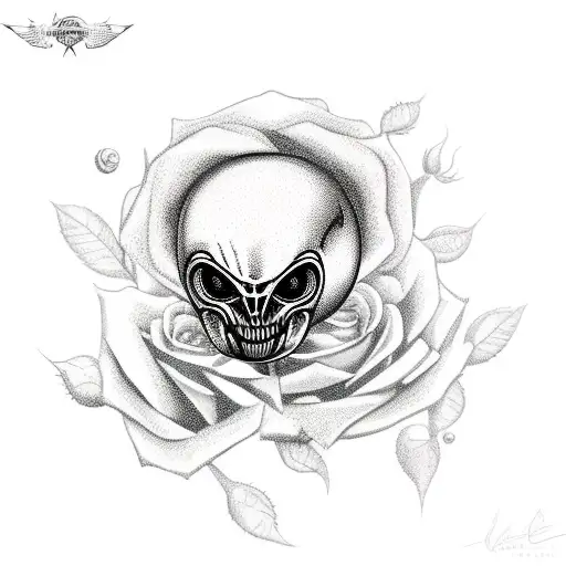 Alien Barbs Around Roses