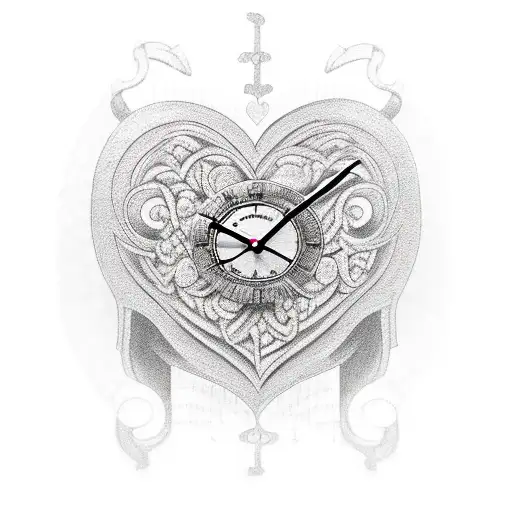 Clock With A Heart