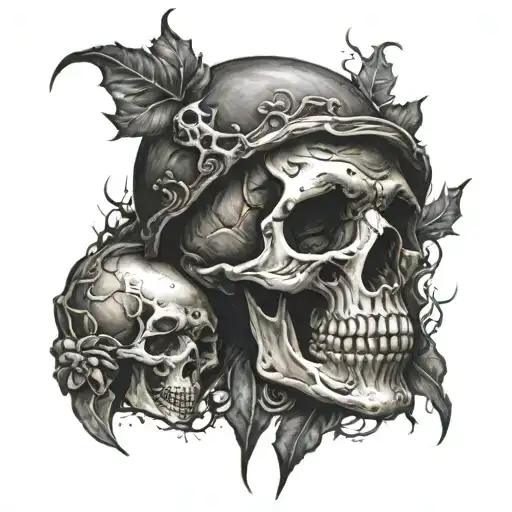 Dark Evil Skull