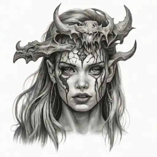 A Pretty Girl Captured By Demons