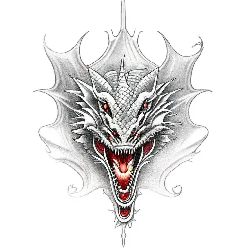 Dragon With Roses