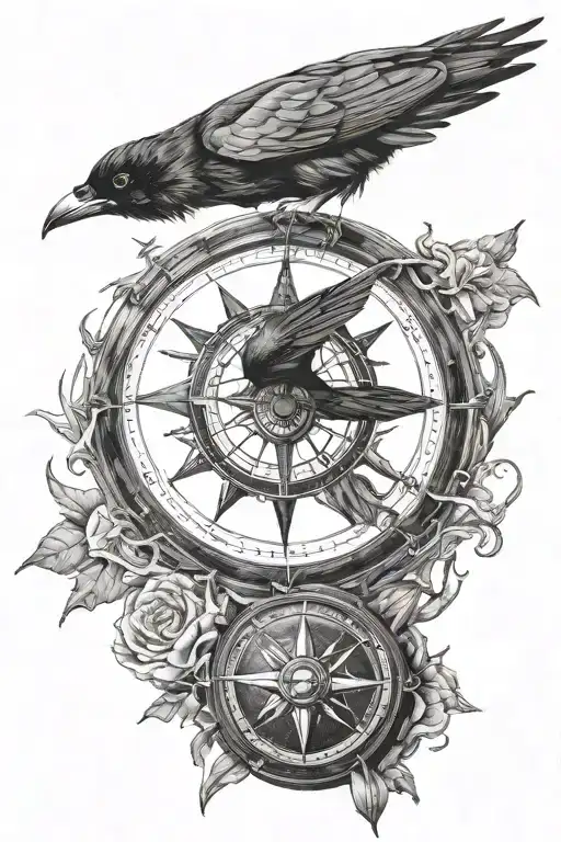 Night Compass And Crow
