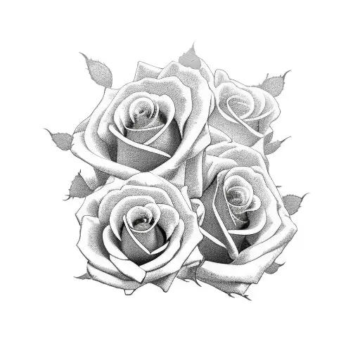 Skeleton Dancing With Roses Falling Around It