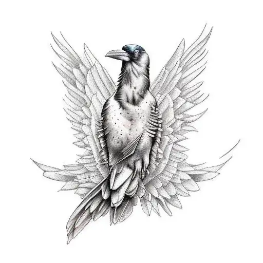 Raven Playing The Saxophone