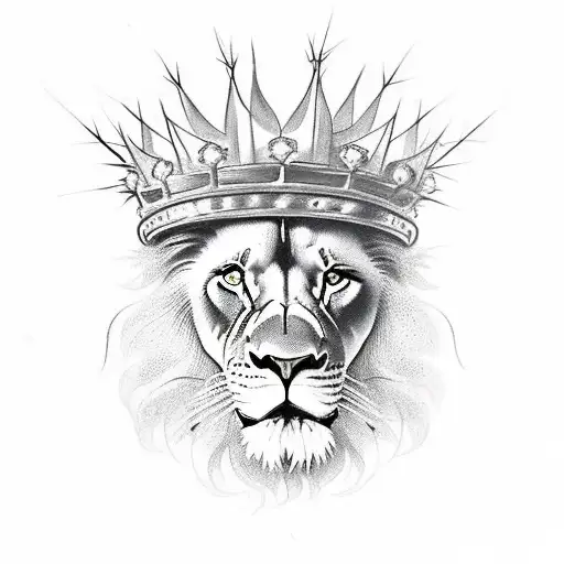 Lion Of Judah With Crown Of Thorns