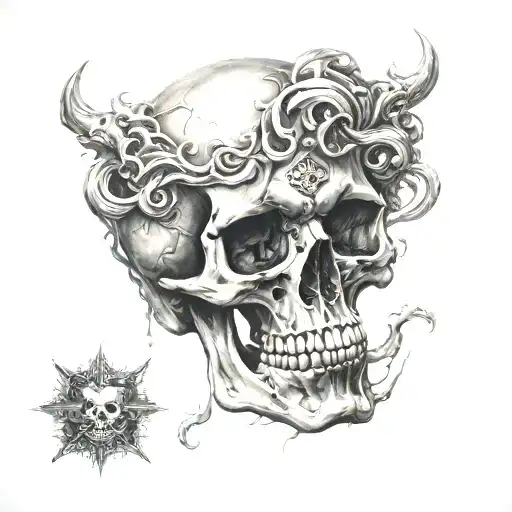 Skull Dark Smoke