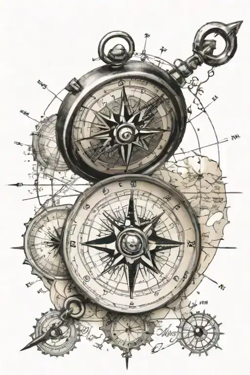 Compass Map Representing