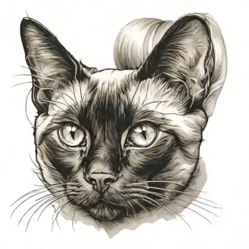 Siamese Cat Portrait